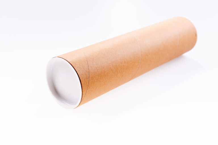 Package,Roll,Made,Of,Cardboard,Isolated,On,White